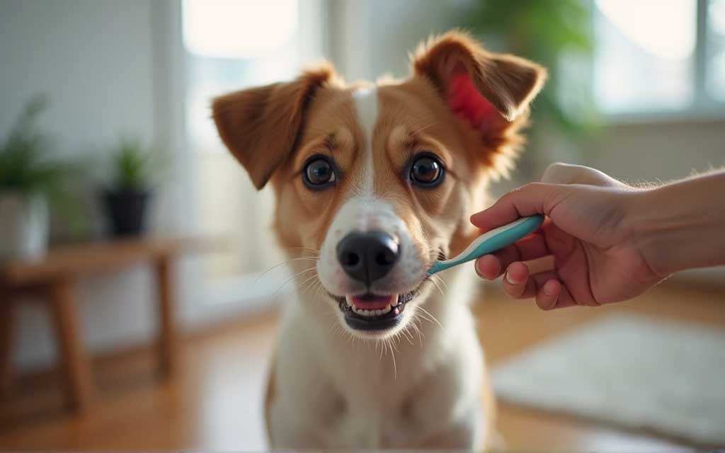 Cómo cepillar los dientes de mi perro