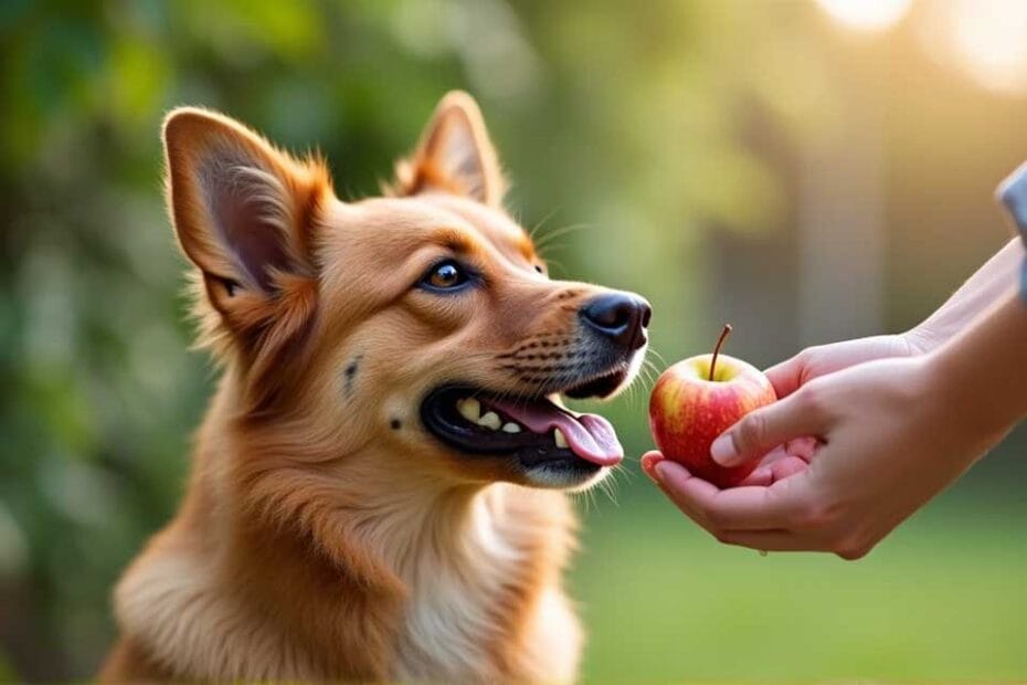 Los perros pueden comer manzana